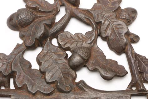 oak leaf metal bracket|cast iron oak leaves acorns for sale .